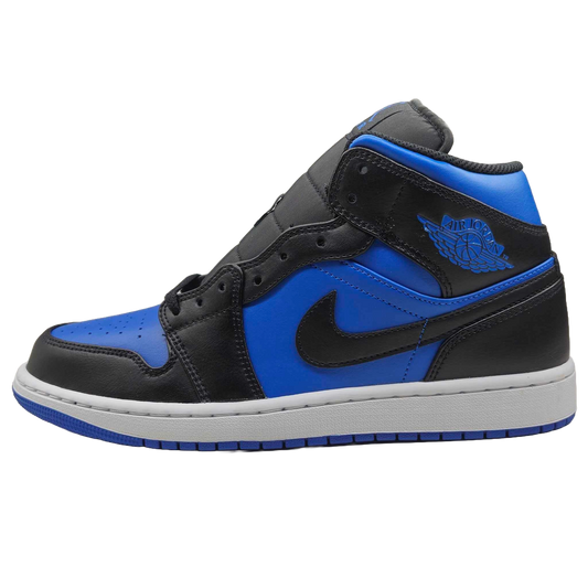 Air Jordan 1 Mid Black - Royal Blue